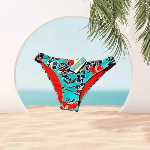 Cupshe Floral Bikini Bottom - Size Medium - New with Tags - Picture 2 of 4
